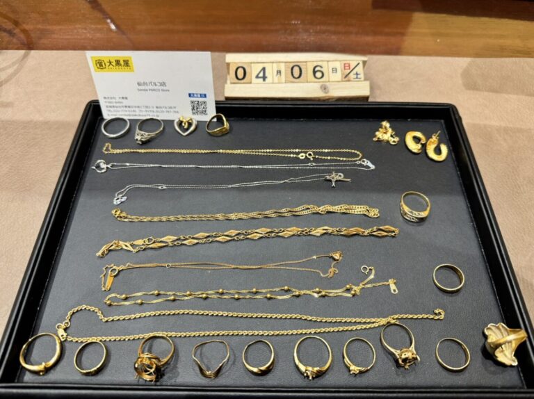 K18　PT900　PM　リング　ネックレス　ピアス　買取　仙台Parco　大黒屋