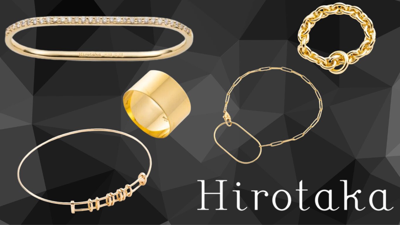 Hirotaka ヒロタカ リング&チェーン チャーム K10 2個セット 新品 