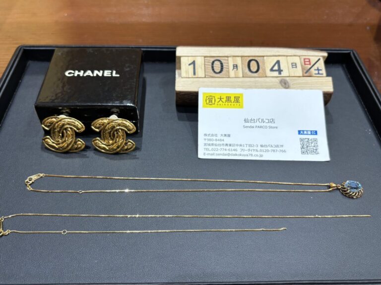 k18 CHANEL イヤリング ネックレス 買取