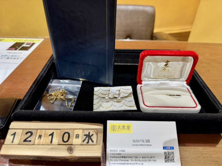タサキ　ジュエリー　K18　K14　買取　仙台PARCO　大黒屋